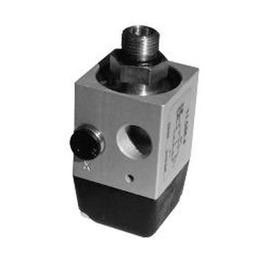 Pneumatically controlled stop and non-return valves