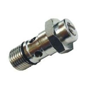 Screw for flow regulation with slotted screw